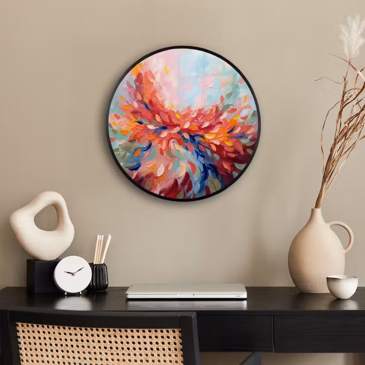 Bloemen - Abstract - Kunst - Modern Fotolijst rond zonder passe partout klein -sfeer1