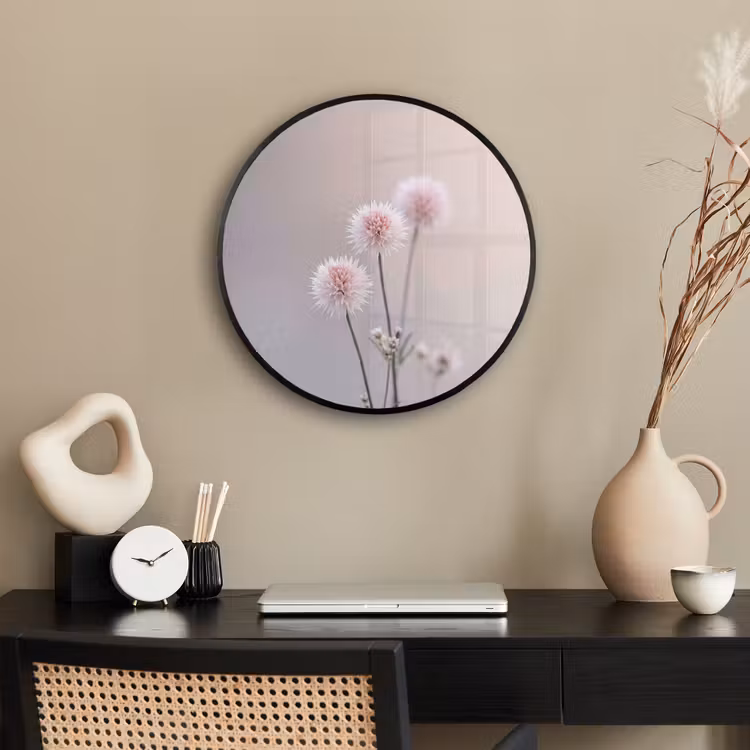 Bloemen - Bollen - Roze Fotolijst rond zonder passe partout klein -sfeer1