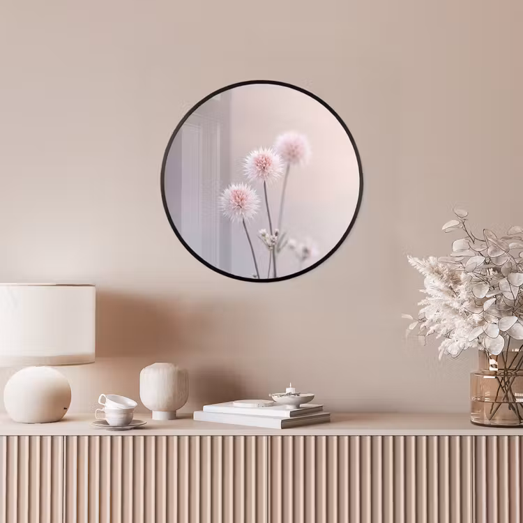 Bloemen - Bollen - Roze Fotolijst rond zonder passe partout klein -sfeer3