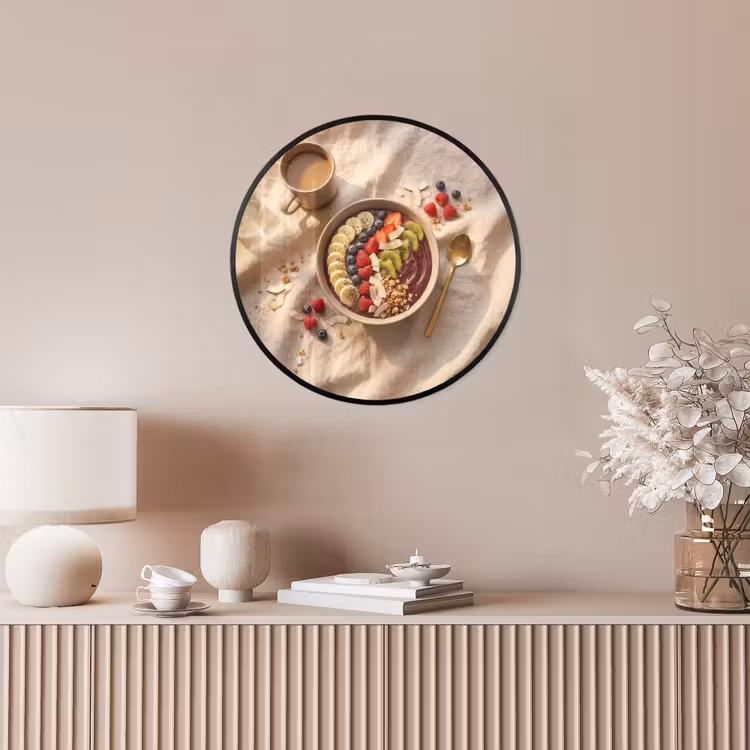 Eten - Ontbijtkom - Fruit - Gezond - Kleurrijk Fotolijst rond zonder passe partout klein -sfeer3