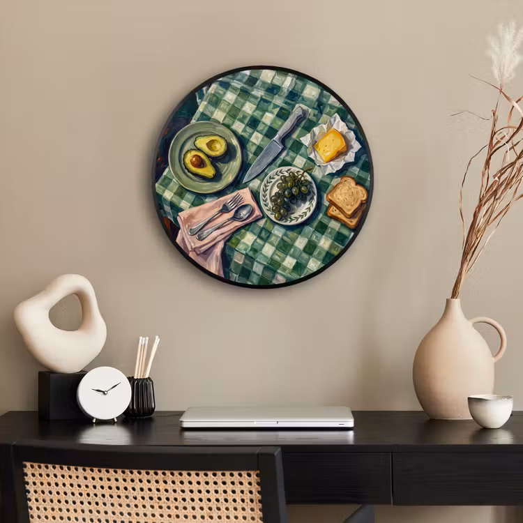 Eten - Ontbijt - Tafel - Modern - Groen Fotolijst rond zonder passe partout klein -sfeer1