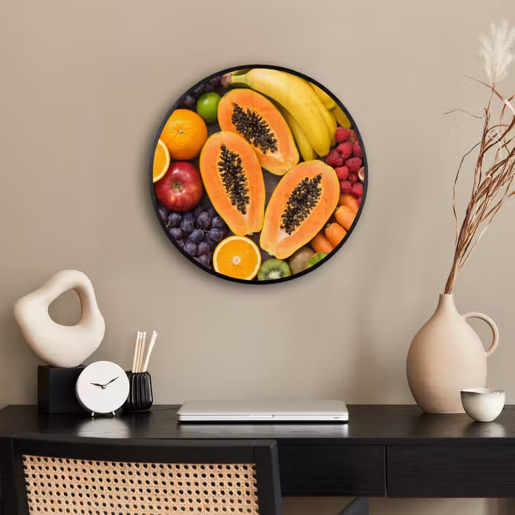 Eten - Fruit - Groenten - Vers - Kleurrijk Fotolijst rond zonder passe partout klein -sfeer1