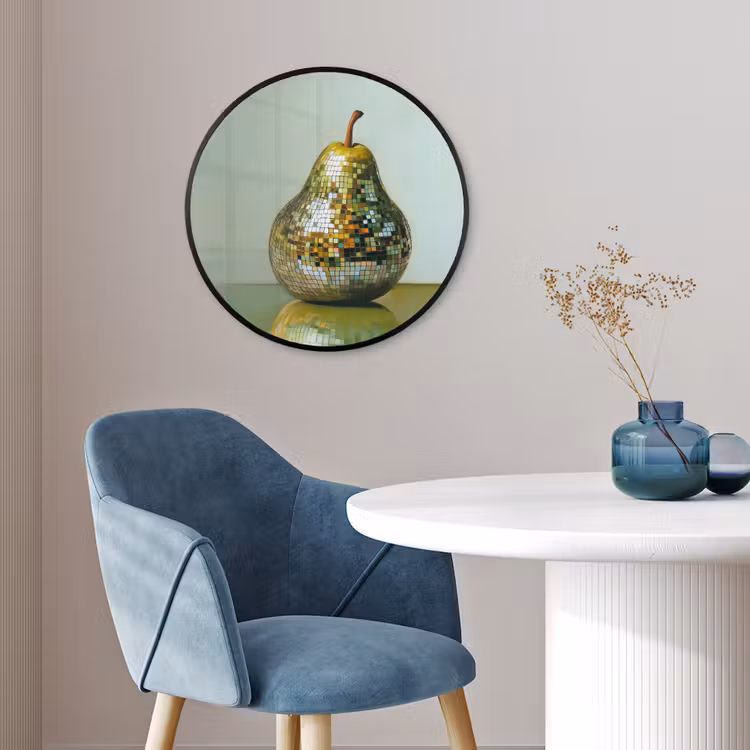Fruit - Disco - Art - Glitter Fotolijst rond zonder passe partout klein -sfeer2