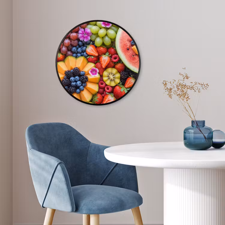 Fruit - Vers - Variatie - Eten - Kleurrijk Fotolijst rond zonder passe partout klein -sfeer2