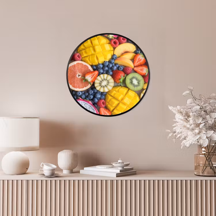 Fruit - Versneden - Kleurrijk - Eten - Gezond Fotolijst rond zonder passe partout klein -sfeer3