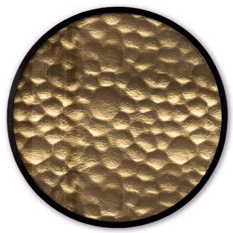 Gehamerd - Reliëf - Textuur - Bronsgoud Fotolijst rond zonder passe partout klein 856 -3d