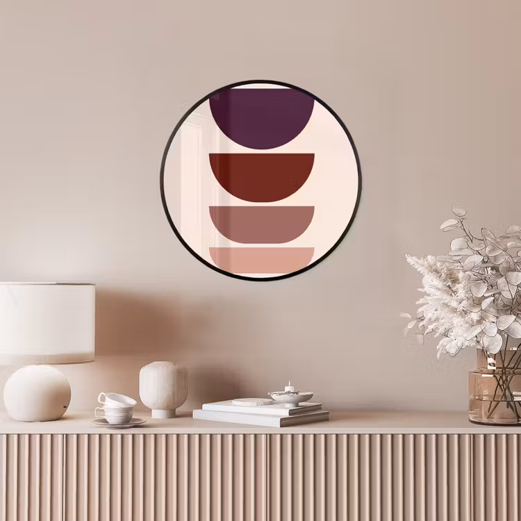 Harmonieus - Symmetrisch - Rood Fotolijst rond zonder passe partout klein -sfeer3