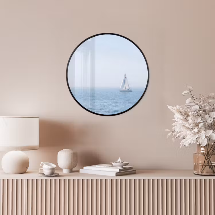 Horizon - Zeilboot - Zee Fotolijst rond zonder passe partout klein -sfeer3