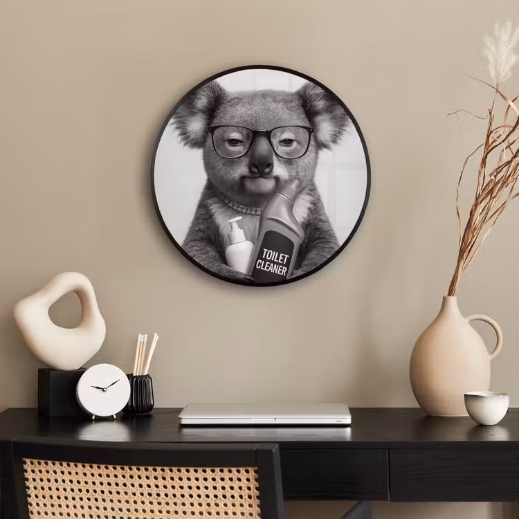 Koala - Bril - Toilet Fotolijst rond zonder passe partout klein -sfeer1