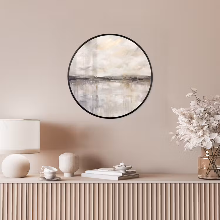 Landschap - Horizon - Natuur - Abstract - Neutraal Fotolijst rond zonder passe partout klein -sfeer3