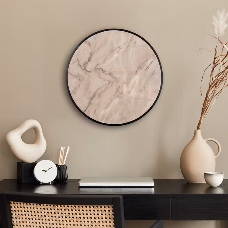 Marmer - Patroon - Abstract - Modern - Beige Fotolijst rond zonder passe partout klein -sfeer1