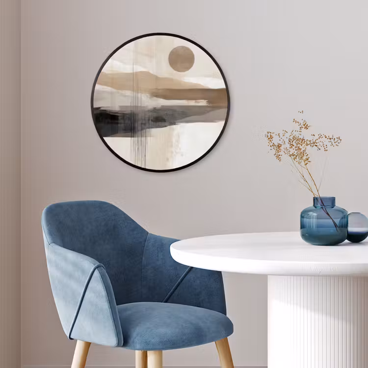 Minimalistisch - Landschap - Dimensie Fotolijst rond zonder passe partout klein -sfeer2