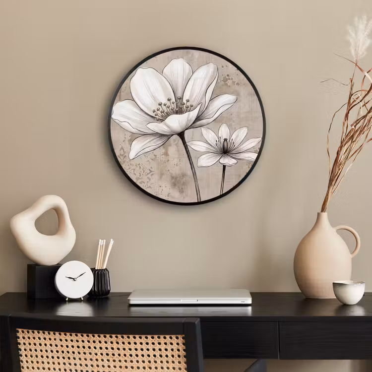 Modern - Design - Wit Fotolijst rond zonder passe partout klein -sfeer1