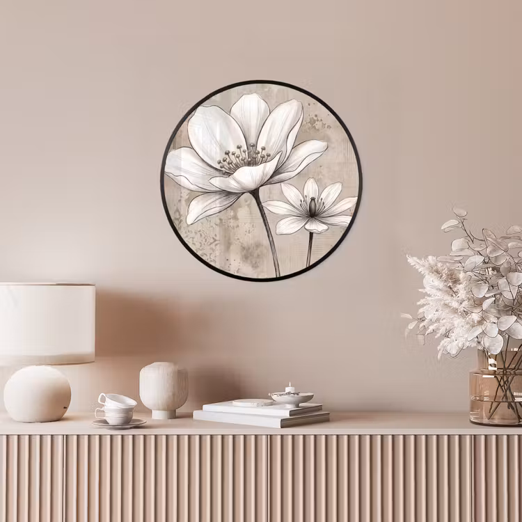 Modern - Design - Wit Fotolijst rond zonder passe partout klein -sfeer3
