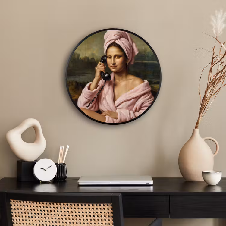 Mona - Klassiek - Roze Fotolijst rond zonder passe partout klein -sfeer1