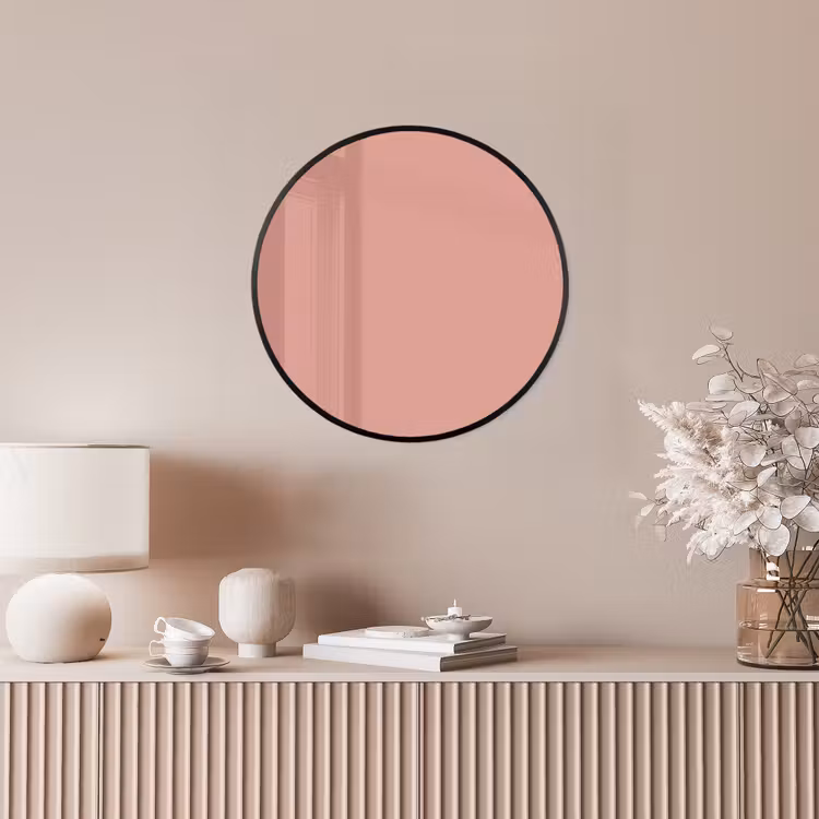 Muted - Salmon - Koraal Fotolijst rond zonder passe partout klein 856 -sfeer3