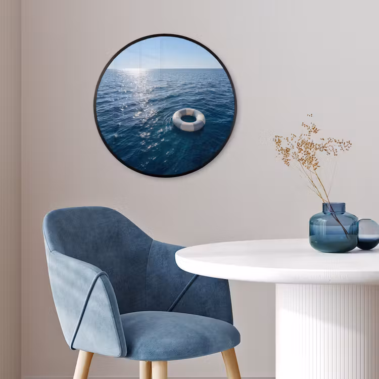 Oceaan - Zwemband - Horizon Fotolijst rond zonder passe partout klein -sfeer2
