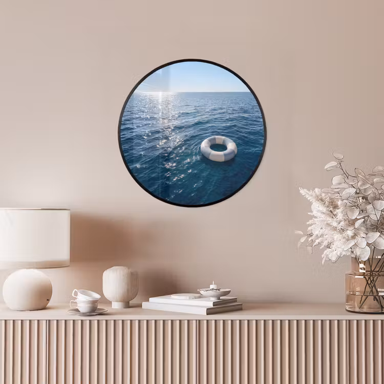Oceaan - Zwemband - Horizon Fotolijst rond zonder passe partout klein -sfeer3