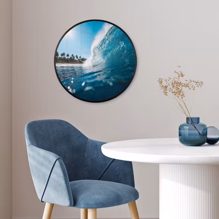 Oceaan - Golf - Strand - Natuur - Blauw Fotolijst rond zonder passe partout klein -sfeer2