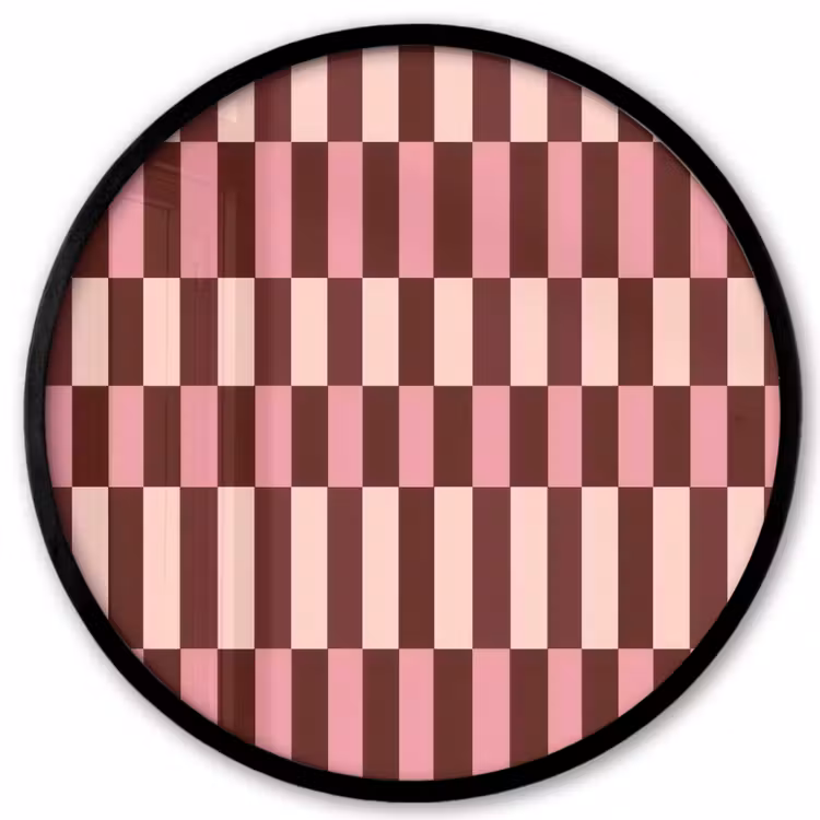Roze - Rood - Blokjes Fotolijst rond zonder passe partout klein 856 -3d