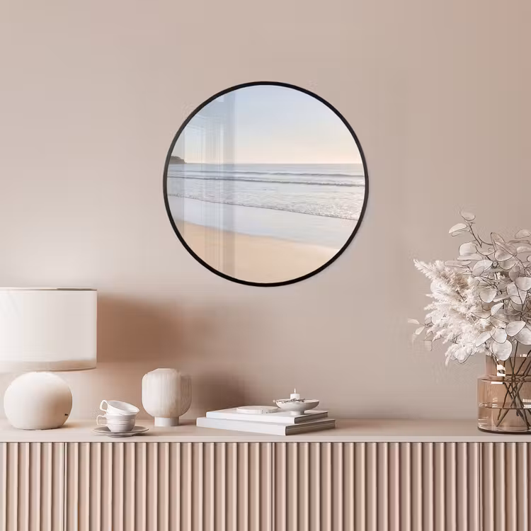 Zee - Zon - Zand Fotolijst rond zonder passe partout klein -sfeer3