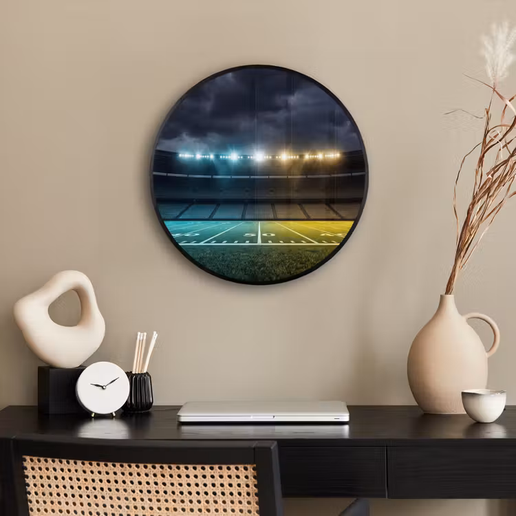 Voetbal - Stadion - Nacht - Modern Fotolijst rond zonder passe partout klein -sfeer1
