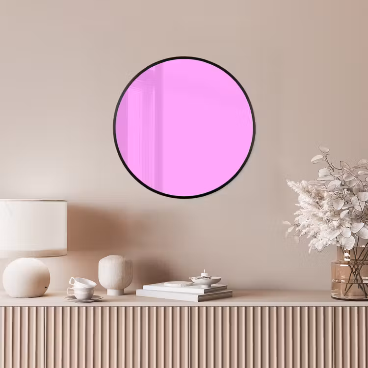 Soft - Lavender - Roze Fotolijst rond zonder passe partout klein 856 -sfeer3