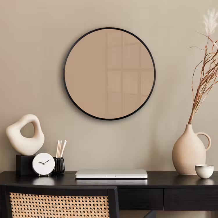 Soft - Taupe - Bruin Fotolijst rond zonder passe partout klein 856 -sfeer1