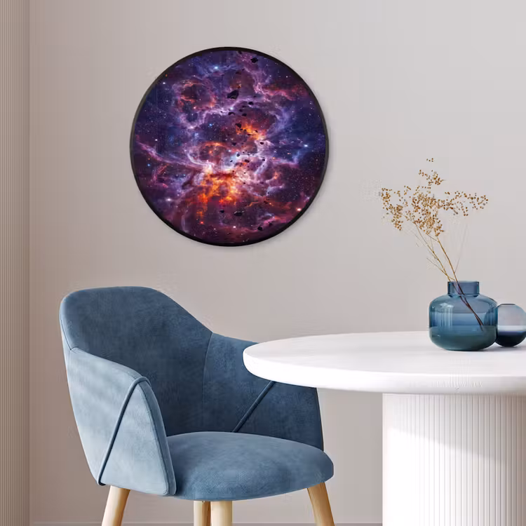 Space - Stars - Abstract - Colorful Fotolijst rond zonder passe partout klein -sfeer2