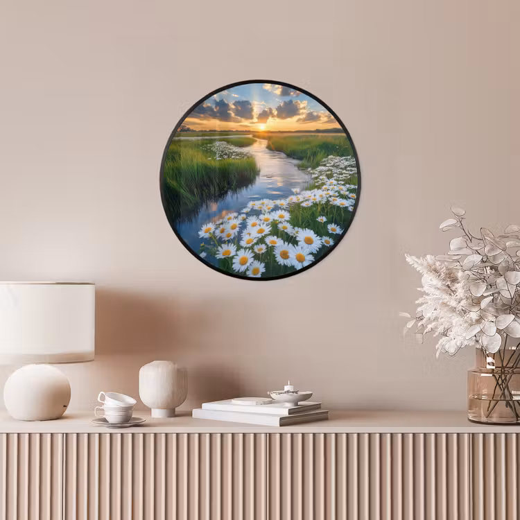 Beekje - Landschap - Margriet Fotolijst rond zonder passe partout klein -sfeer3