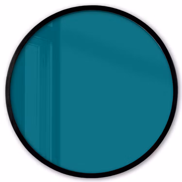 Tropical - Peacock - Blauw Fotolijst rond zonder passe partout klein 856 -3d