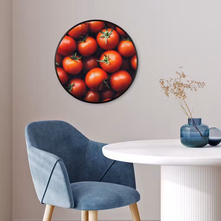 Groente - Rood - Tomaten Fotolijst rond zonder passe partout klein -sfeer2