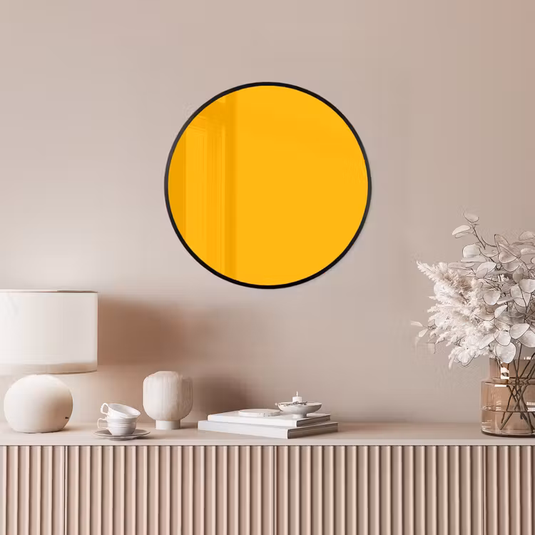 Vivid - Amber - Geel Fotolijst rond zonder passe partout klein 856 -sfeer3