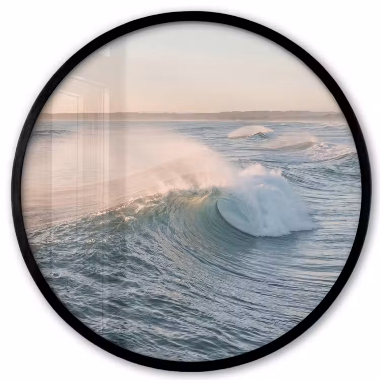 Golf - Zee - Water Fotolijst rond zonder passe partout klein -3d