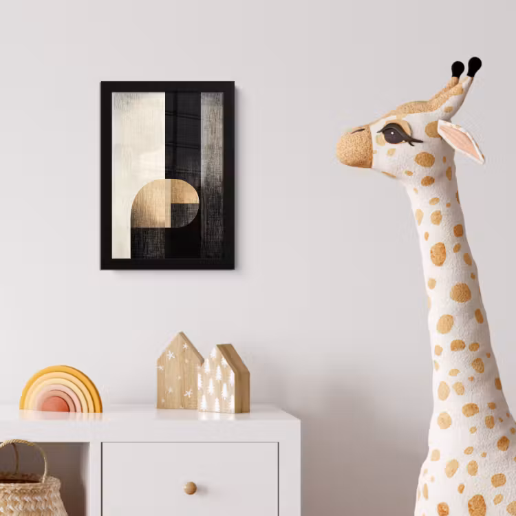 Vormen - Modern - Zwart fotolijst zwart zonder passe partout klein -usfeer4_kinderkamer