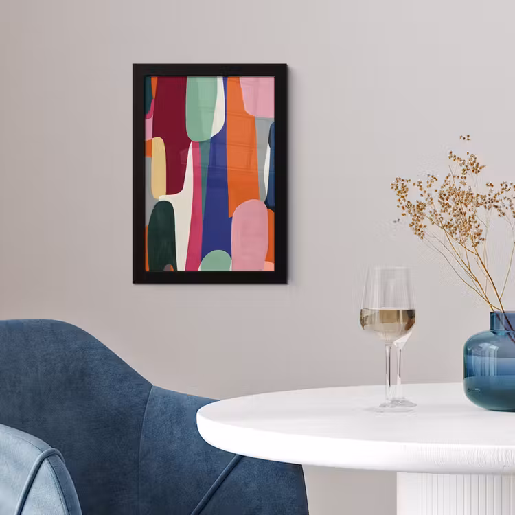 Vormen - Ritmisch - Kleuren - Abstract fotolijst zwart zonder passe partout klein -sfeer4