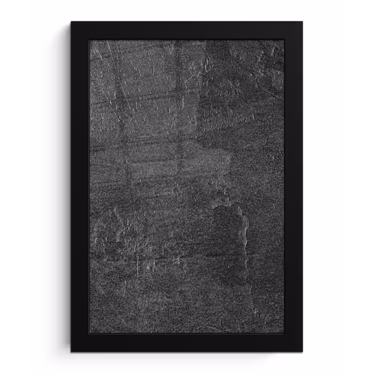 Leisteen - Beton - Natuursteen - Grijs - Industrieel fotolijst zwart zonder passe partout klein -3d
