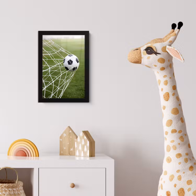 Voetbal - Goal - Net - Sport fotolijst zwart zonder passe partout klein -usfeer4_kinderkamer