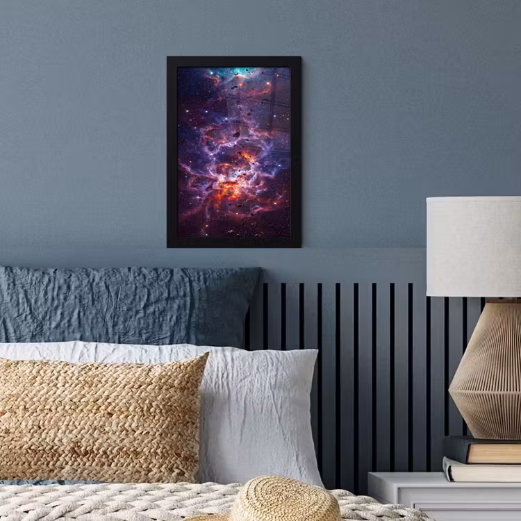 Space - Stars - Abstract - Colorful fotolijst zwart zonder passe partout klein -sfeer3
