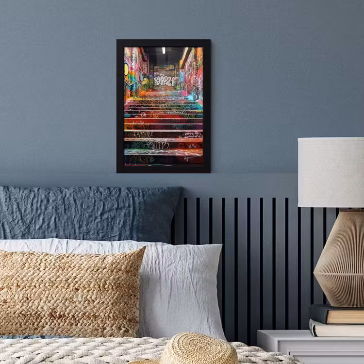 Trap - Graffiti - Kleuren - Kunst fotolijst zwart zonder passe partout klein -sfeer3