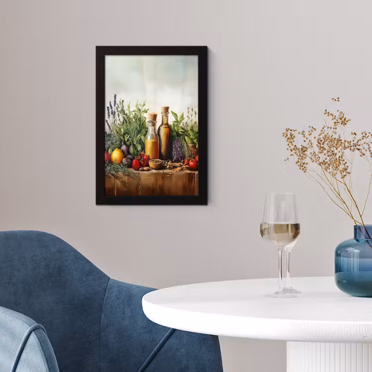 Stilleven - Kruiden - Specerijen - Fruit - Kleurrijk fotolijst zwart zonder passe partout klein -sfeer4