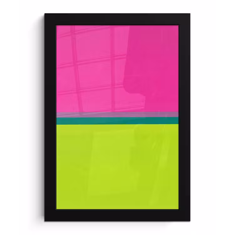 Strepen - Modern - Kleurrijk fotolijst zwart zonder passe partout klein -3d