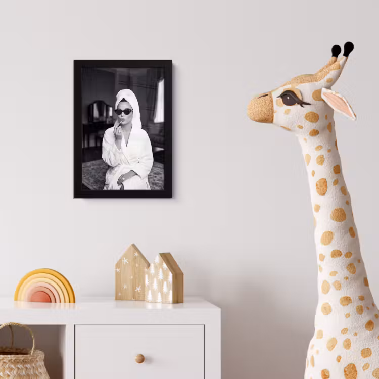 Zonnebril - Vrouw - Zwart - Wit fotolijst zwart zonder passe partout klein -usfeer4_kinderkamer