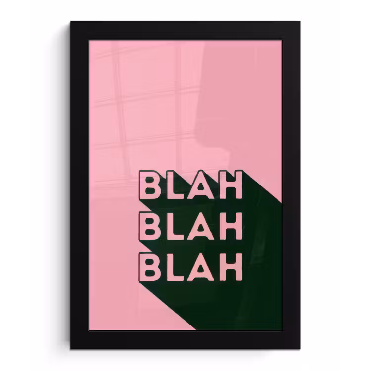Tekst - Grafisch - Groen - Schaduw fotolijst zwart zonder passe partout klein -3d