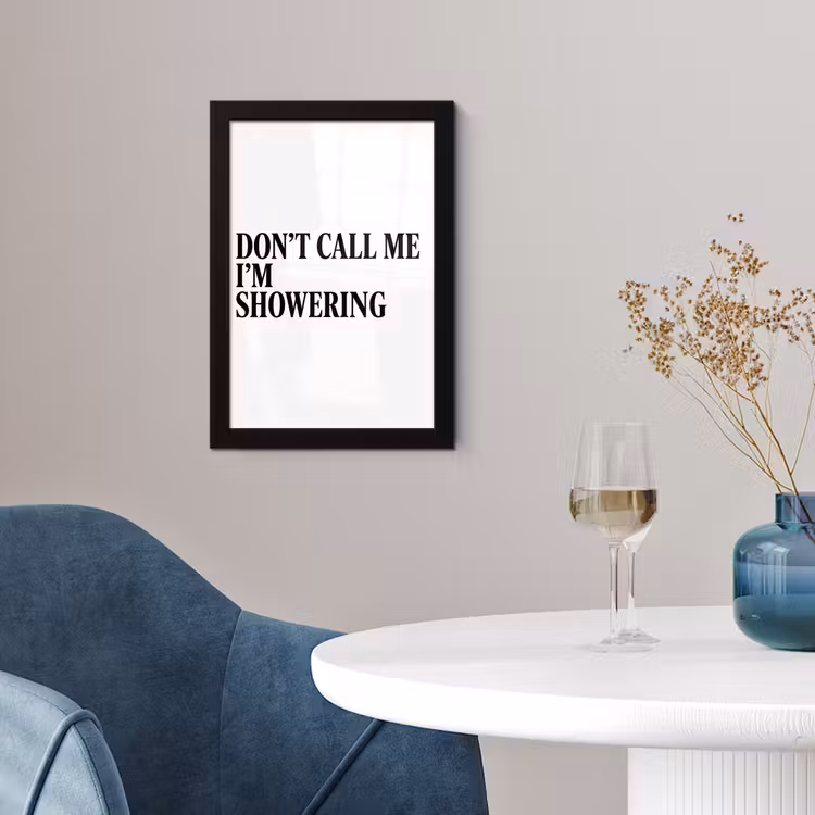 Tekst - Modern - Zwart - Wit fotolijst zwart zonder passe partout klein -sfeer4