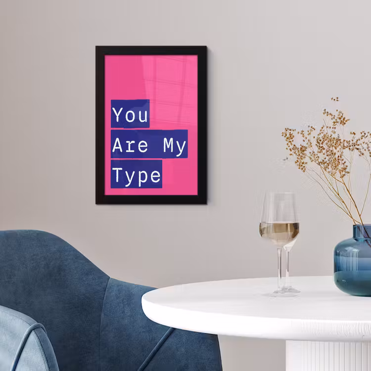 Valentijn - Tekst - Love fotolijst zwart zonder passe partout klein -sfeer4