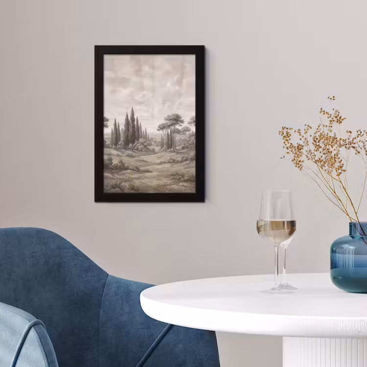 Vallei - Bos - Natuur - Groen fotolijst zwart zonder passe partout klein -sfeer4