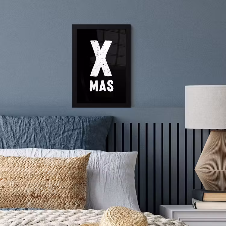 Xmas - Kerst - Zwart - Vintage - Quotes fotolijst zwart zonder passe partout klein -sfeer3