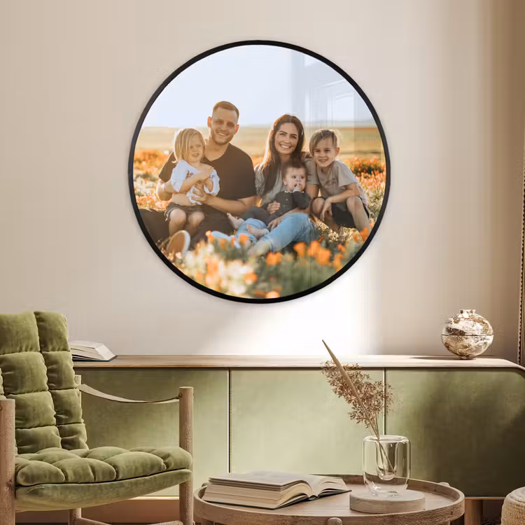 Foto in lijst rond - sfeerbeeld 2
