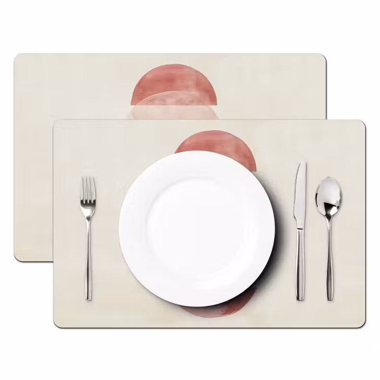 Minimalistisch - Cirkels - Roze Placemat vinyl groot -zzsfeer2_Kitchenyeah-website